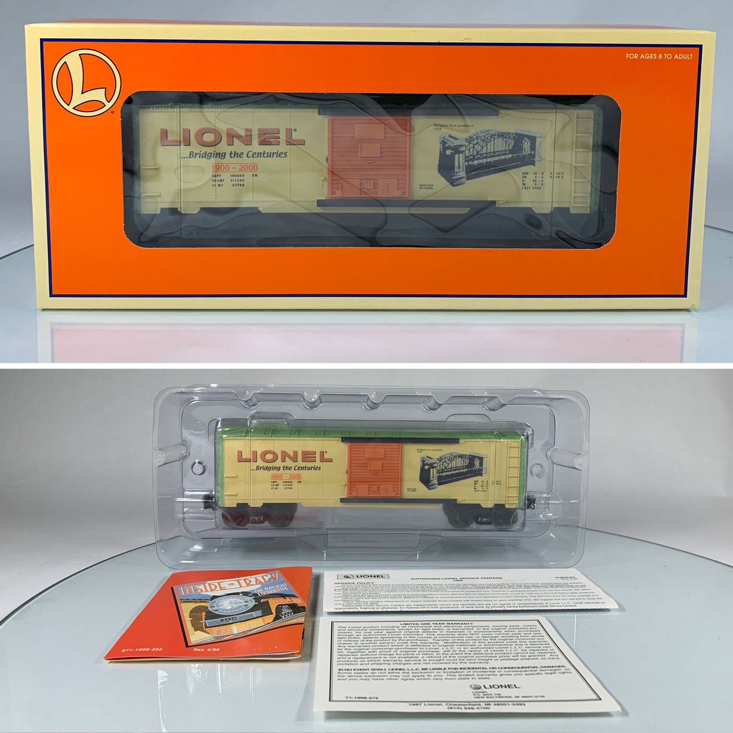 LIONEL • O GAUGE • 2000 Hellgate Boxcar 6-29294 • NEW OLD STOCK
