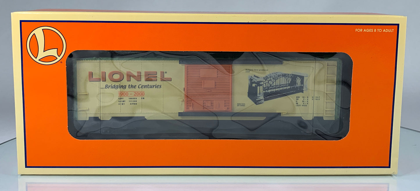 LIONEL • O GAUGE • 2000 Hellgate Boxcar 6-29294 • NEW OLD STOCK