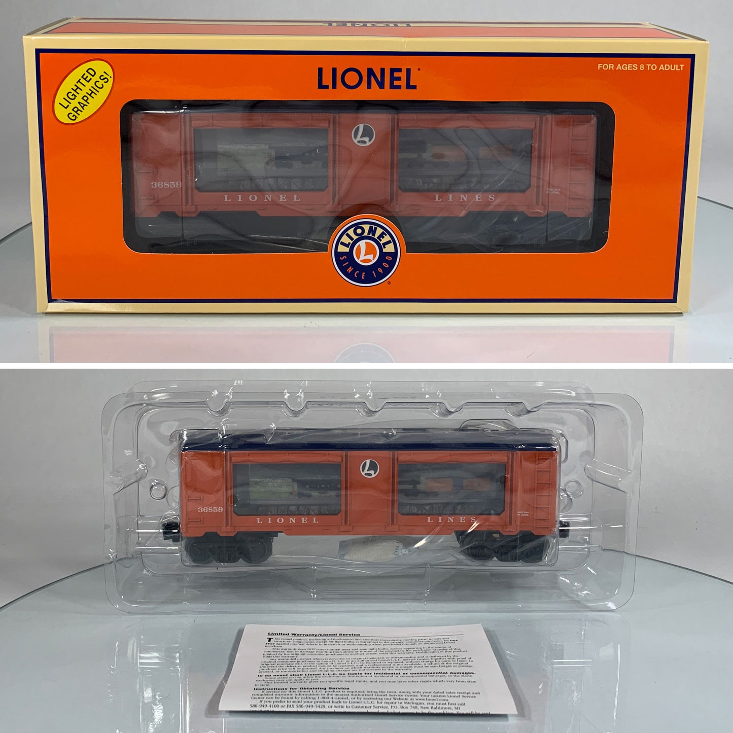 LIONEL • O GAUGE • 2008 Lionel Lines Aquarium Car 6-36859 • NEW OLD STOCK