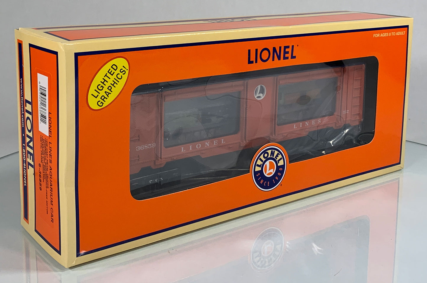 LIONEL • O GAUGE • 2008 Lionel Lines Aquarium Car 6-36859 • NEW OLD STOCK