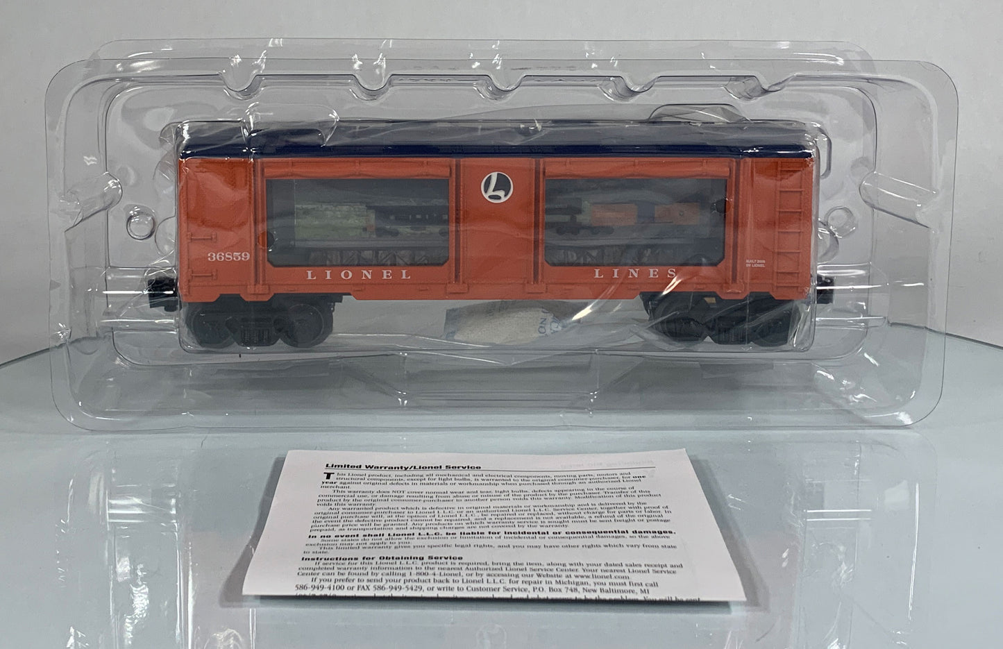 LIONEL • O GAUGE • 2008 Lionel Lines Aquarium Car 6-36859 • NEW OLD STOCK