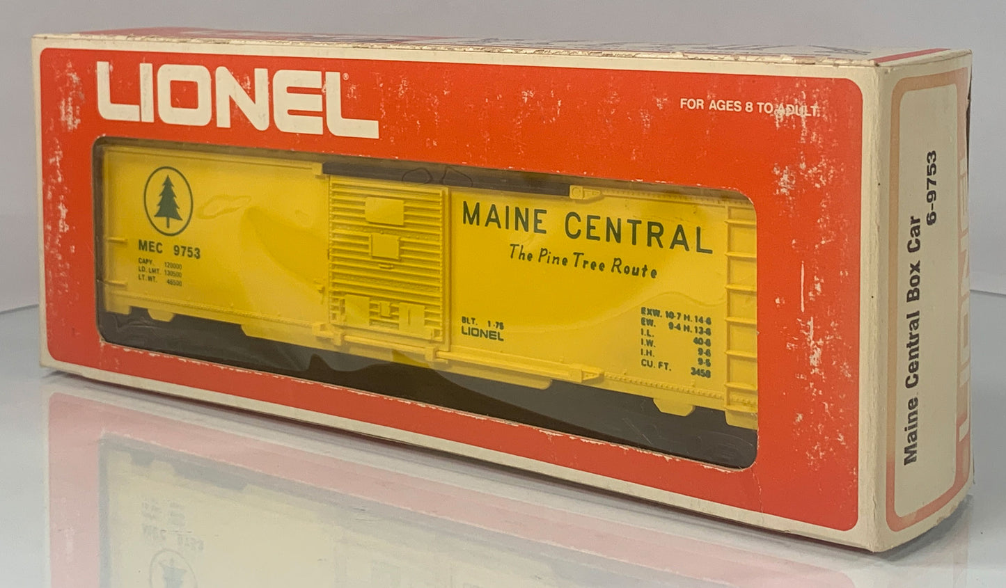 LIONEL • O GAUGE • 1975 Maine Central Boxcar 6-9753 • EX COND