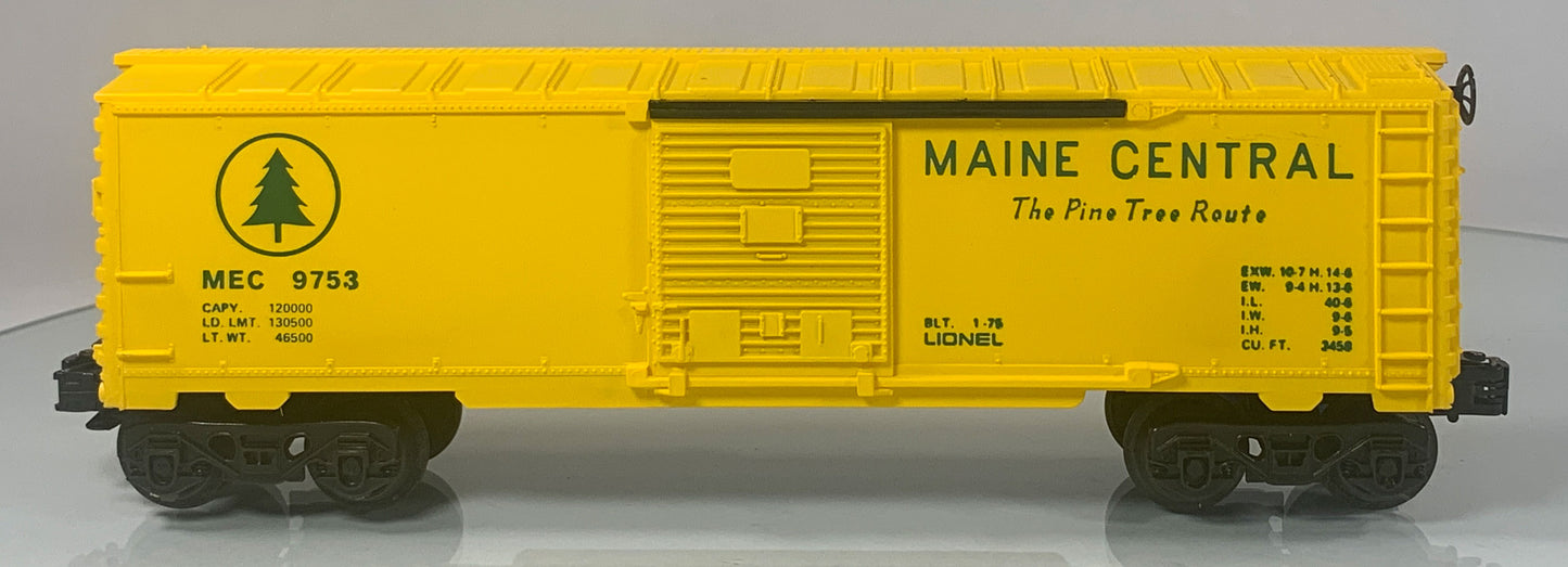 LIONEL • O GAUGE • 1975 Maine Central Boxcar 6-9753 • EX COND