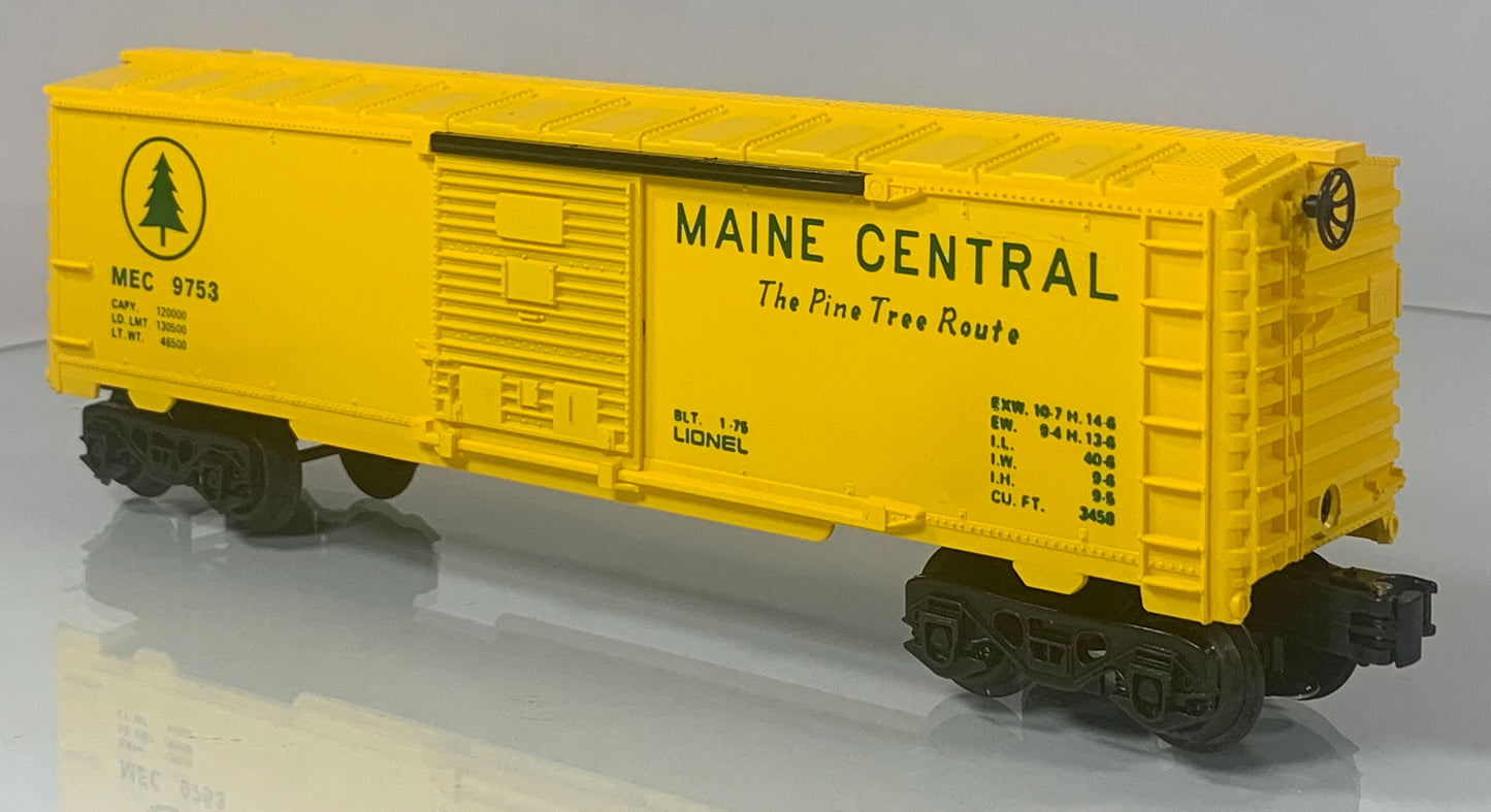 LIONEL • O GAUGE • 1975 Maine Central Boxcar 6-9753 • EX COND