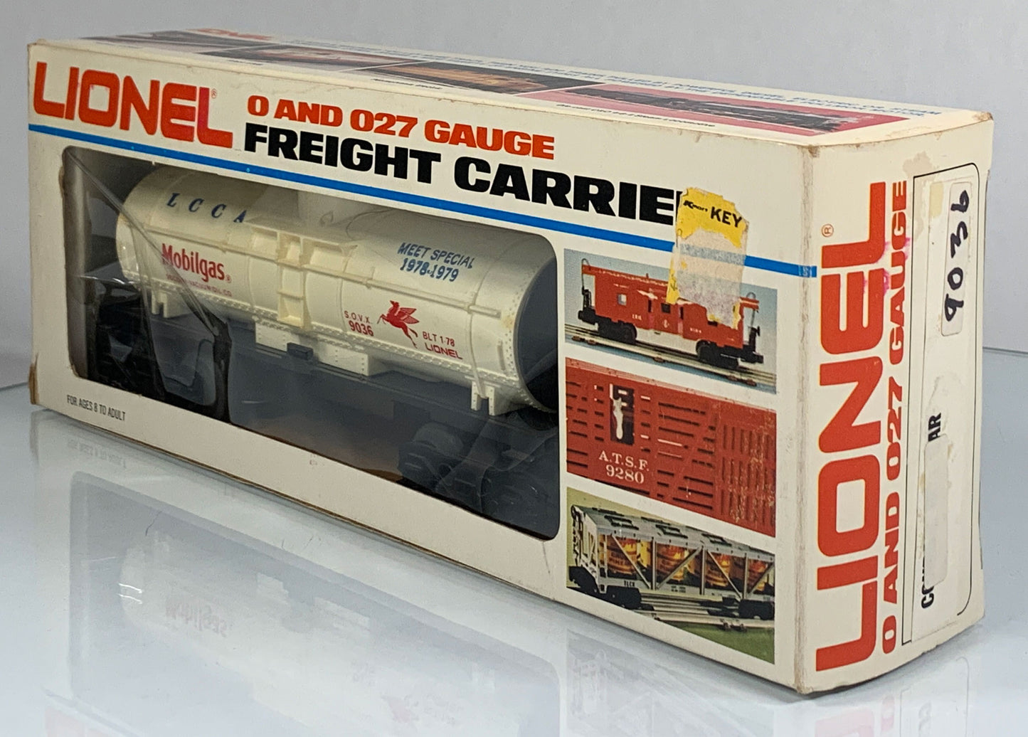 LIONEL • O GAUGE • 1978-1979 Mobilgas LCCA Meet Special Tank 6-9036 • EX COND