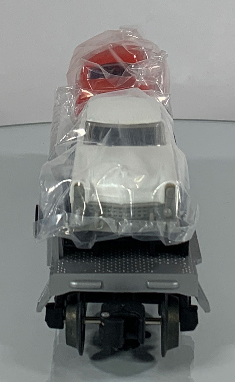 LIONEL • O GAUGE • 1999 Monopoly Free Parking Flatcar w 2 Autos 6-52184 • NEW OLD STOCK