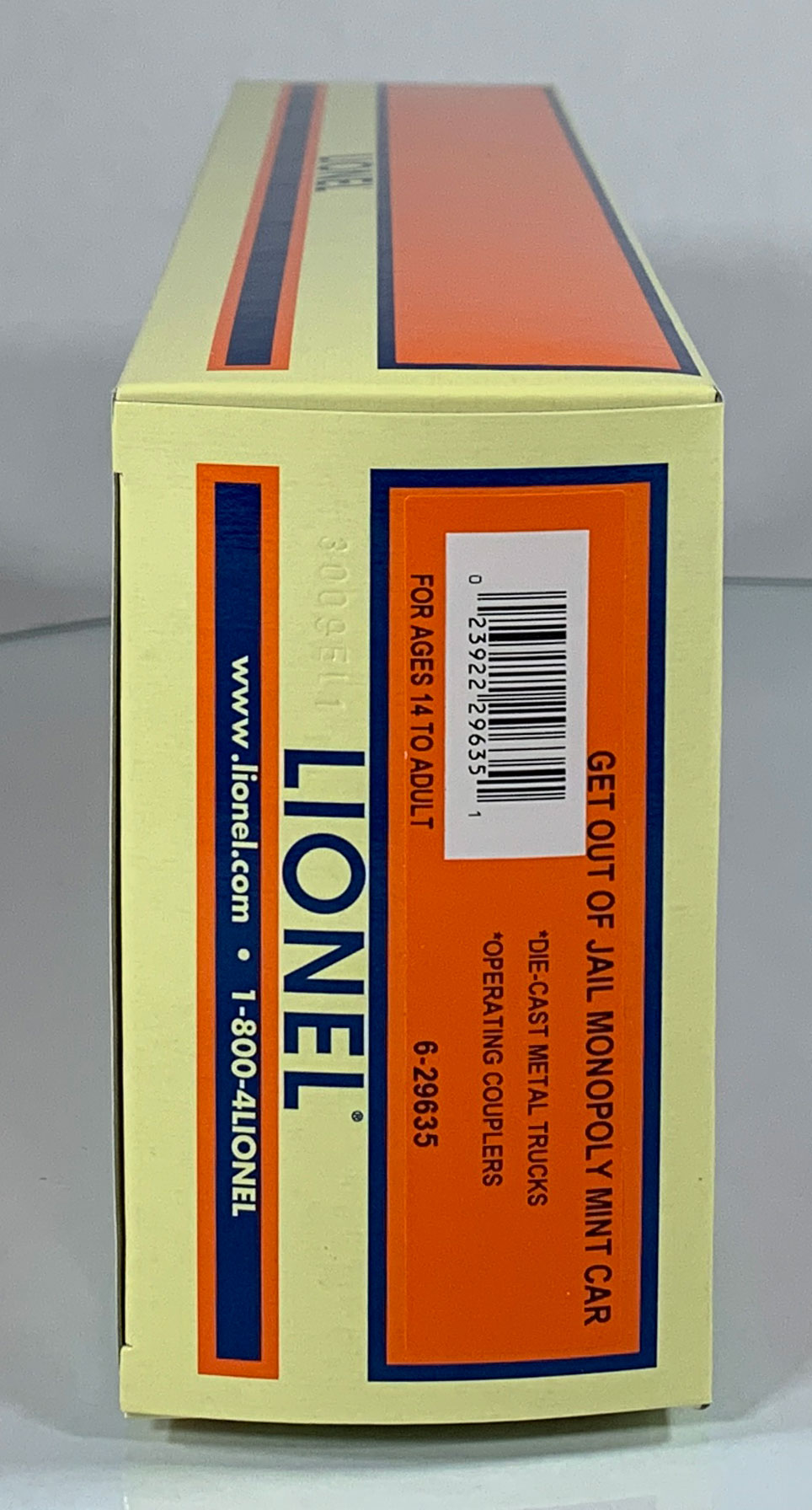 LIONEL • O GAUGE • 2009 Get Out of Jail Monopoly Mint Car 6-29635 • NEW OLD STOCK