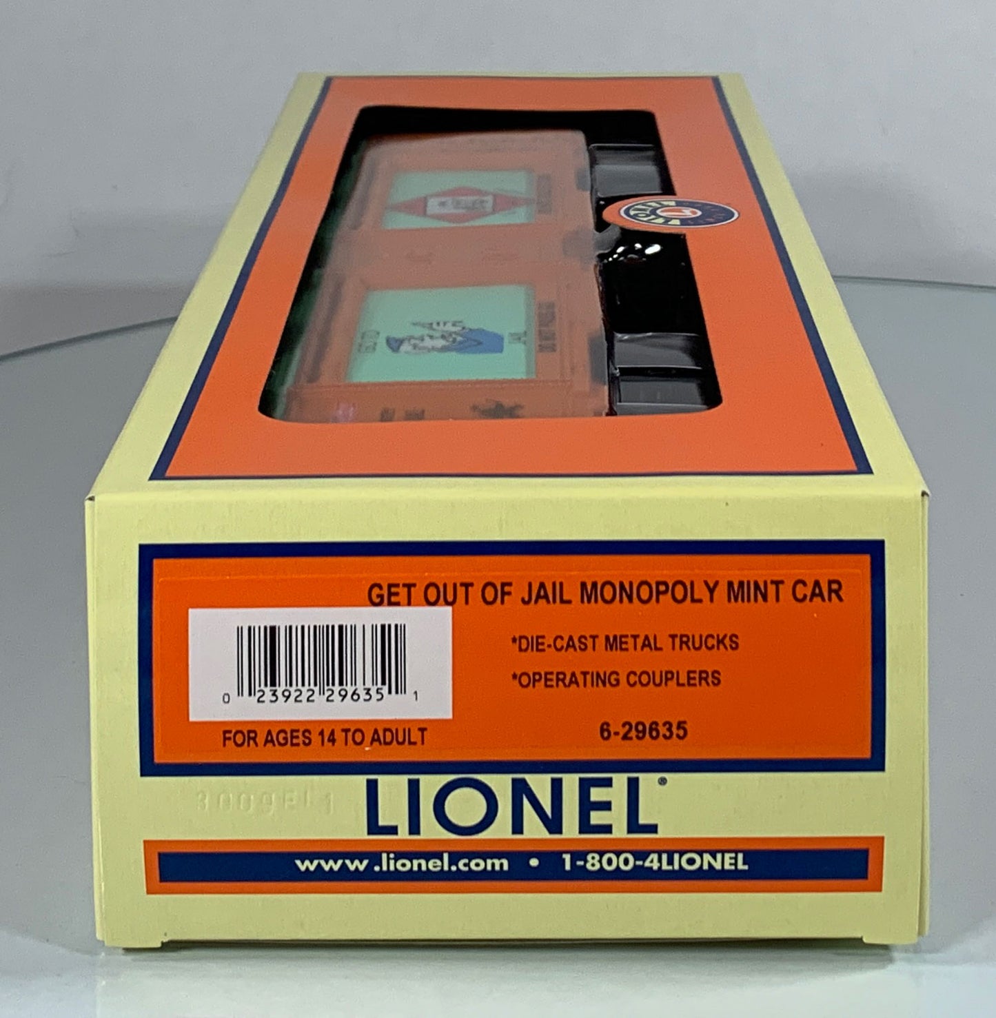 LIONEL • O GAUGE • 2009 Get Out of Jail Monopoly Mint Car 6-29635 • NEW OLD STOCK