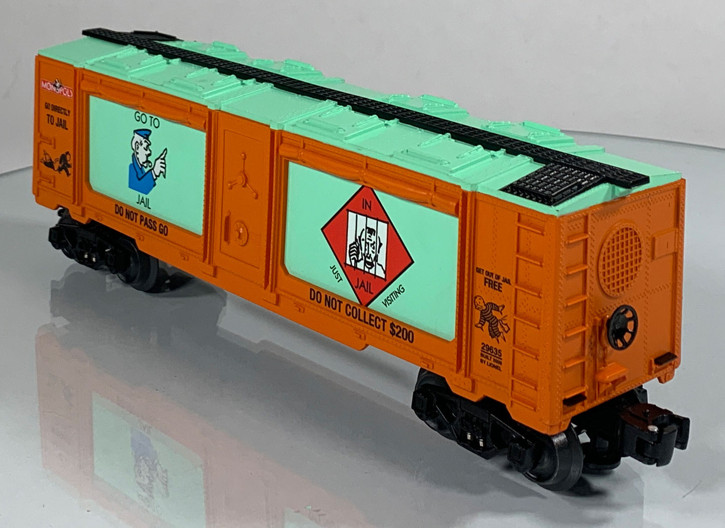 LIONEL • O GAUGE • 2009 Get Out of Jail Monopoly Mint Car 6-29635 • NEW OLD STOCK