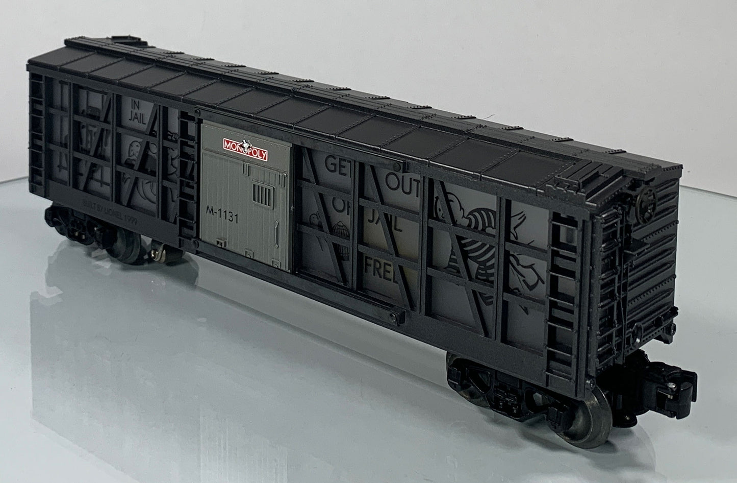 LIONEL • O GAUGE • 1999 Monopoly –Go to Jail Illuminated Stockade Car 6-52183 • NEW OLD STOCK