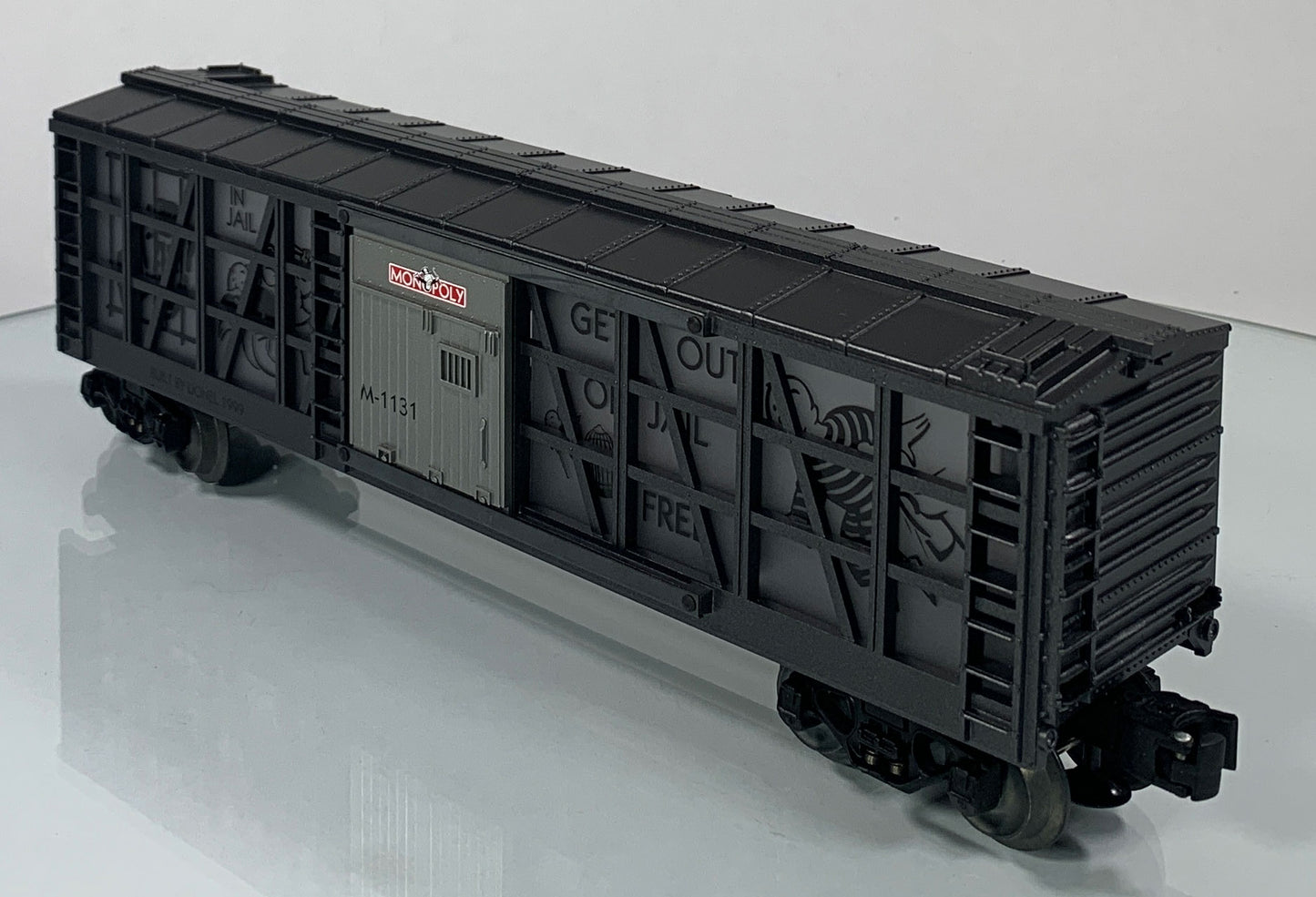 LIONEL • O GAUGE • 1999 Monopoly –Go to Jail Illuminated Stockade Car 6-52183 • NEW OLD STOCK