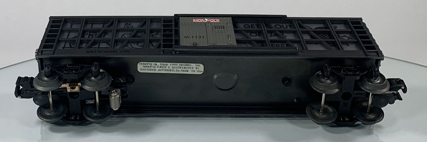 LIONEL • O GAUGE • 1999 Monopoly –Go to Jail Illuminated Stockade Car 6-52183 • NEW OLD STOCK