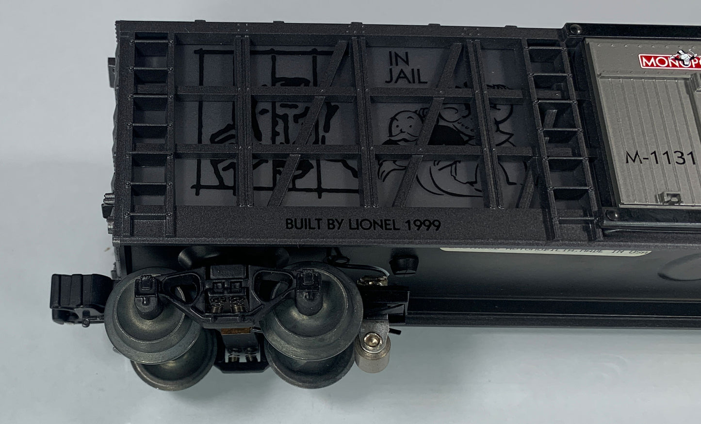 LIONEL • O GAUGE • 1999 Monopoly –Go to Jail Illuminated Stockade Car 6-52183 • NEW OLD STOCK