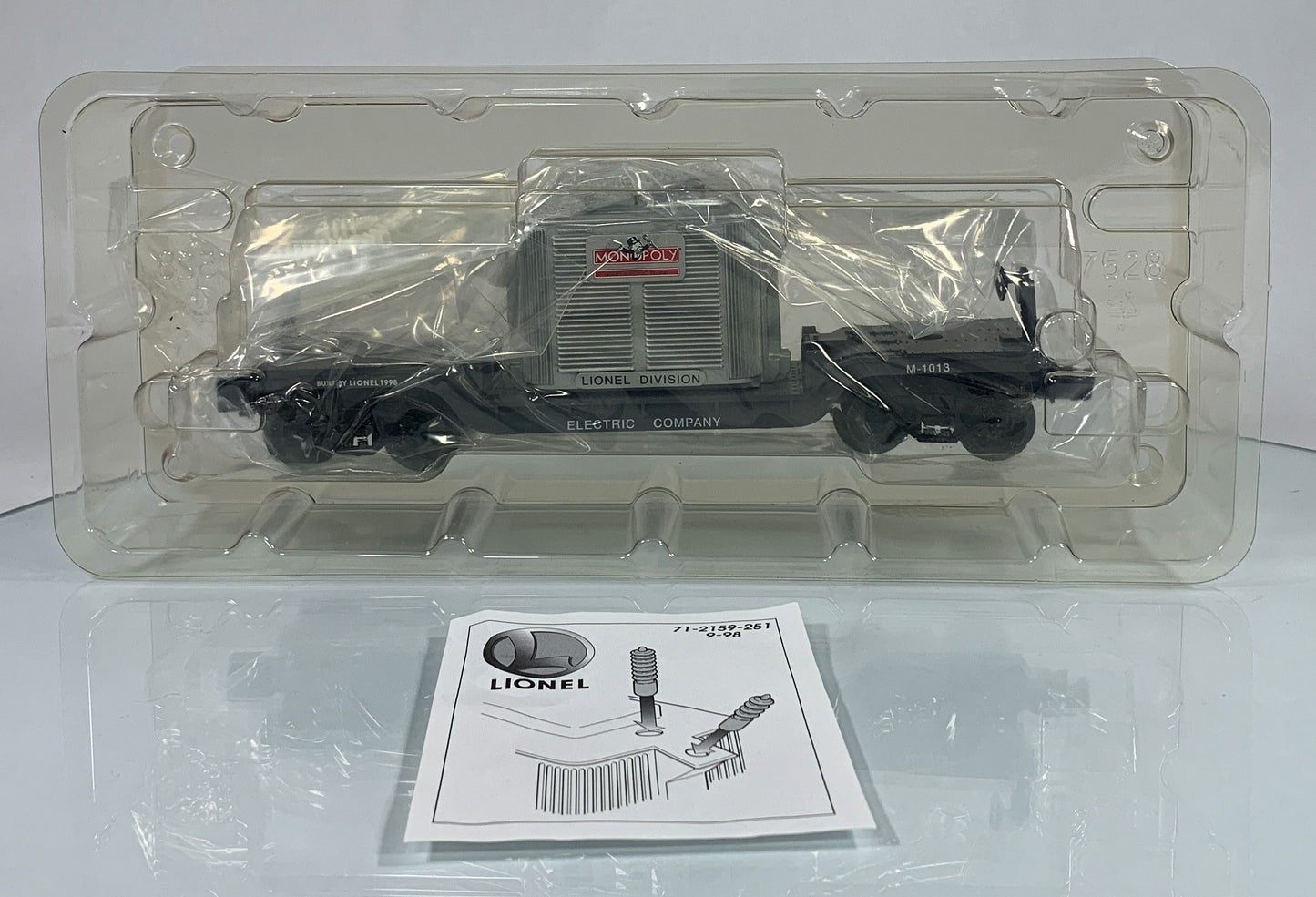 LIONEL • O GAUGE • 1998 Monopoly Electric Company Transformers Car 6-52159 • NEW OLD STOCK