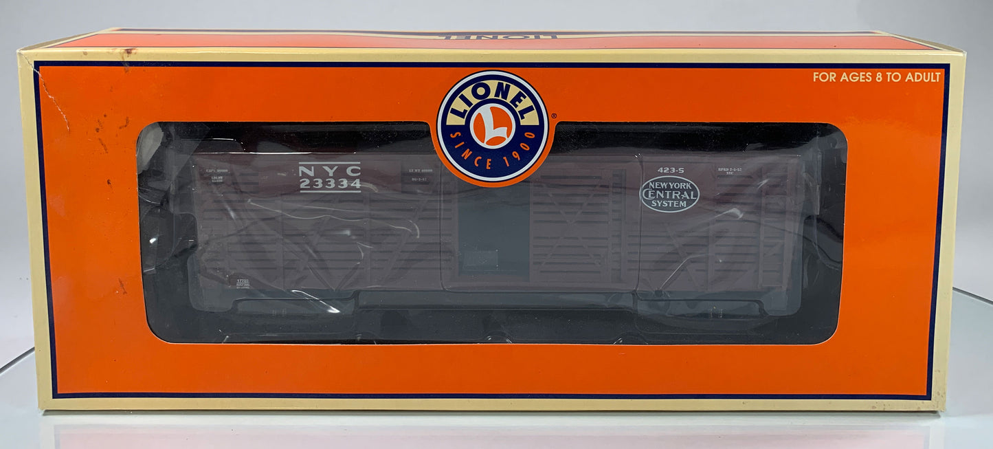 LIONEL • O GAUGE • 2002 New York Central 40-Ton Stock Car 6-17703 • NEW OLD STOCK