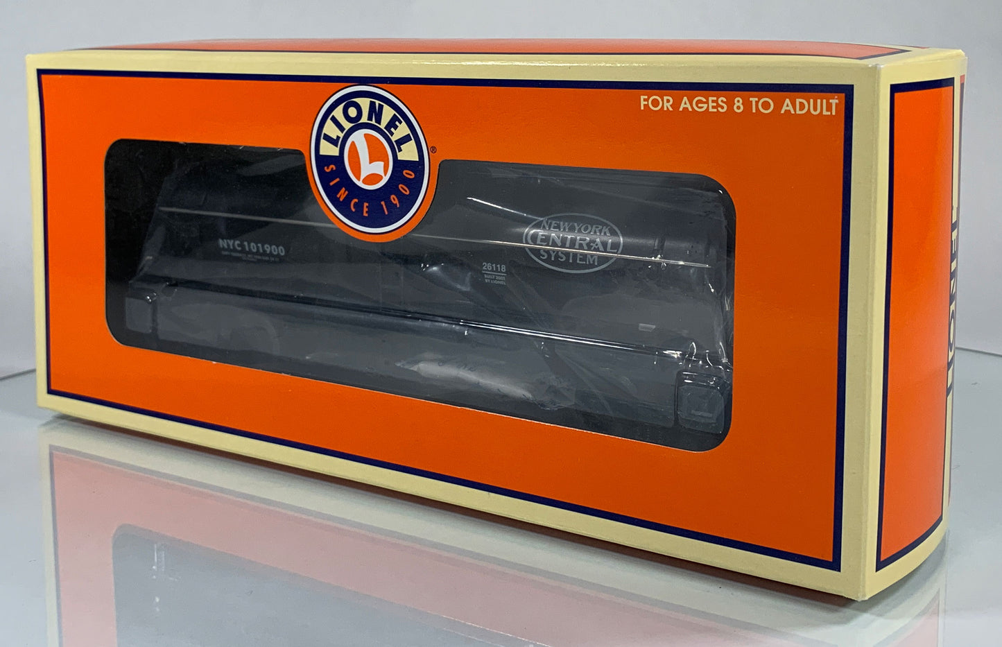 LIONEL • O GAUGE • 2001 New York Central Single Dome Tank Car 6-26118 • NEW OLD STOCK