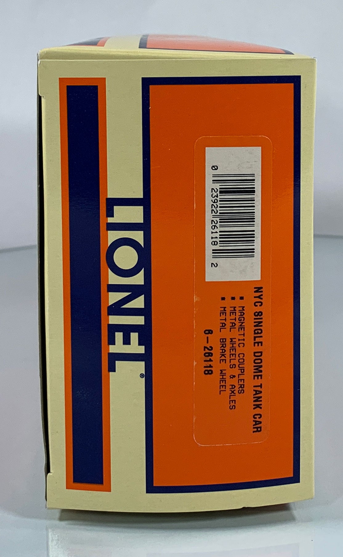 LIONEL • O GAUGE • 2001 New York Central Single Dome Tank Car 6-26118 • NEW OLD STOCK