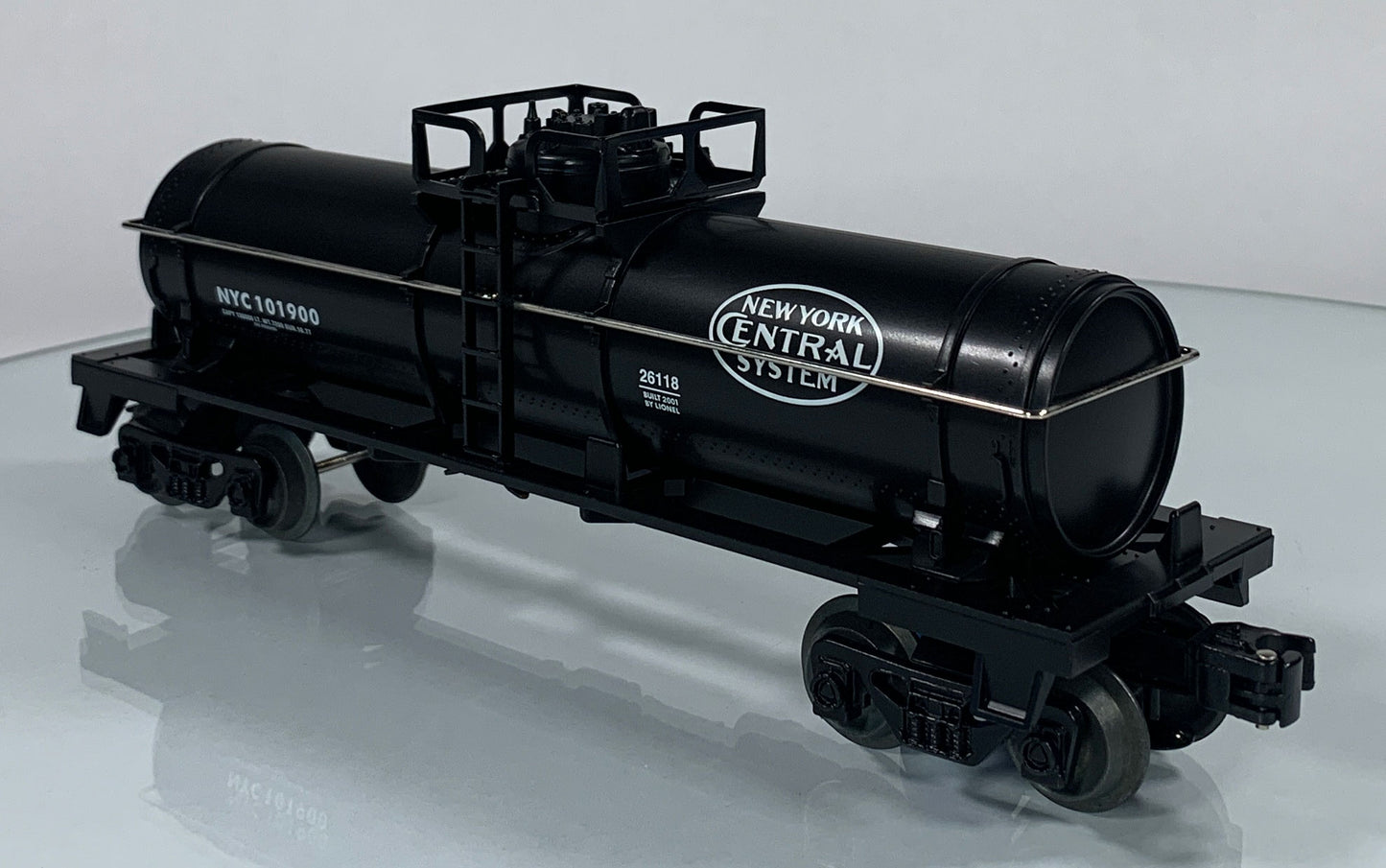 LIONEL • O GAUGE • 2001 New York Central Single Dome Tank Car 6-26118 • NEW OLD STOCK