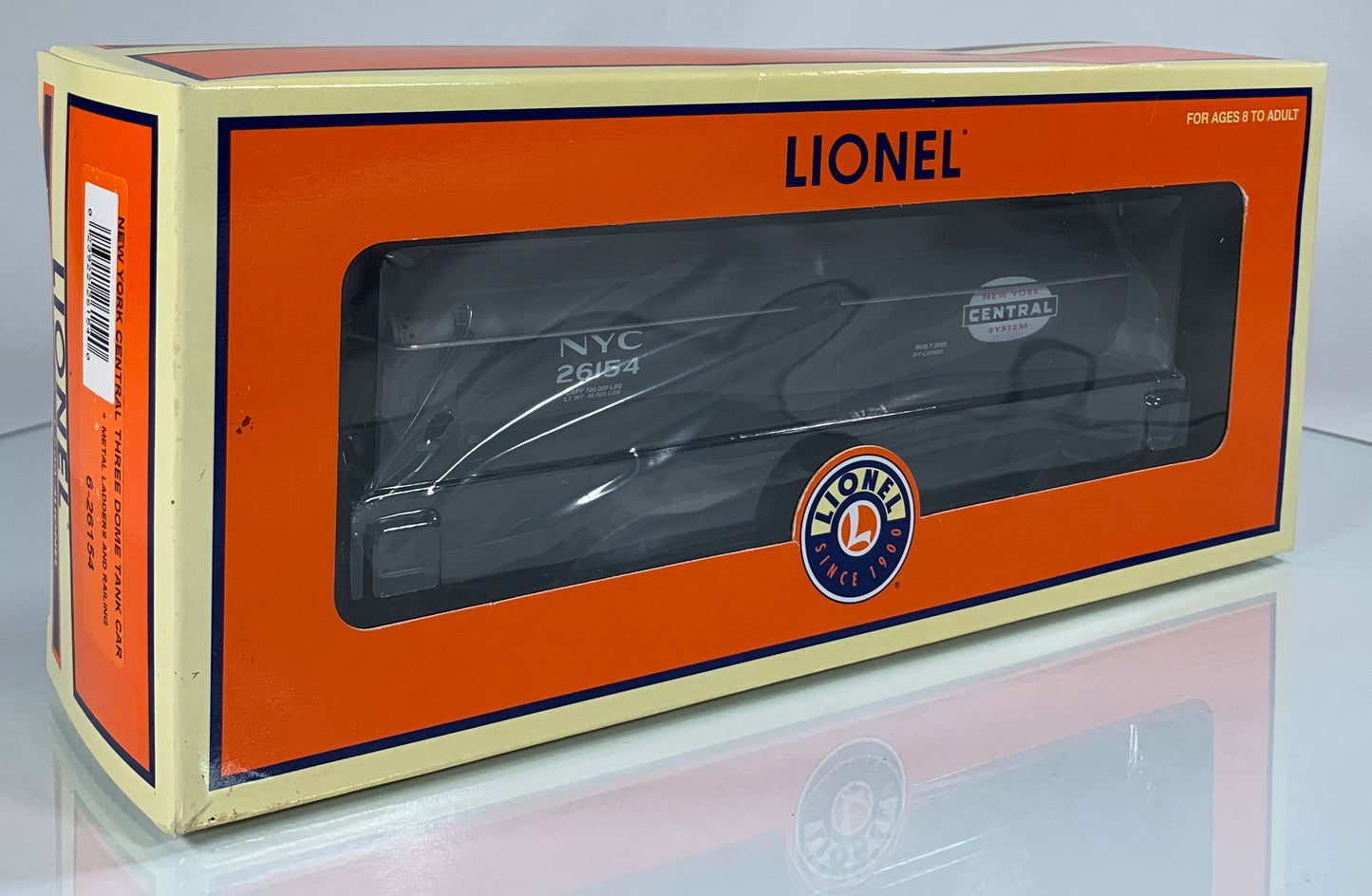 LIONEL • O GAUGE • 2003 New York Central Three Dome Tank Car 6-26154 • NEW OLD STOCK