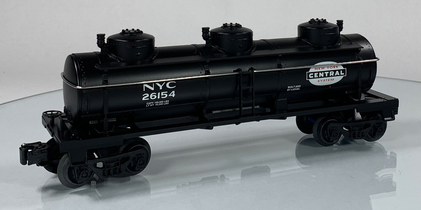 LIONEL • O GAUGE • 2003 New York Central Three Dome Tank Car 6-26154 • NEW OLD STOCK