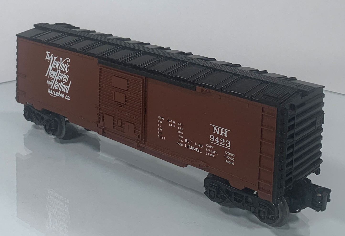 LIONEL • O GAUGE • 1980 New York, New Haven, & Hartford Boxcar 6-9423 • LIKE NEW