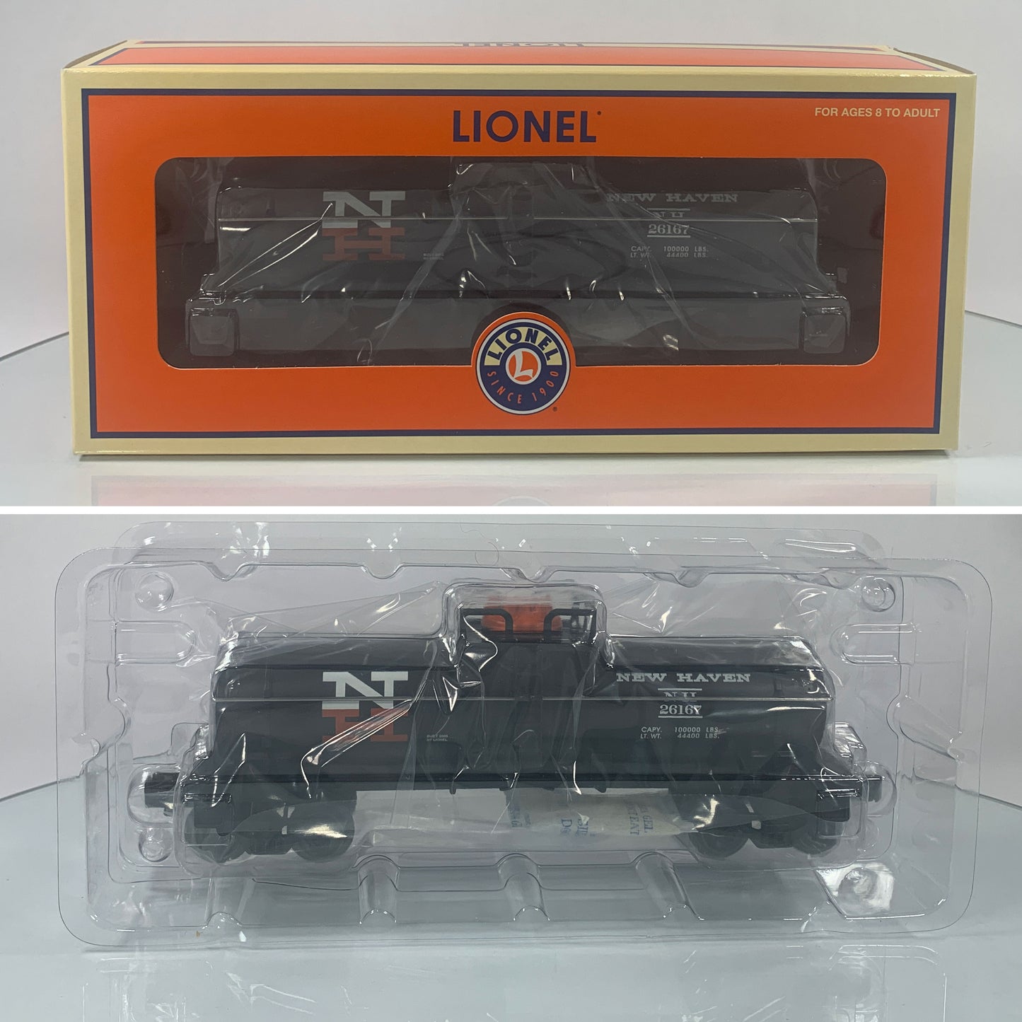 LIONEL • O GAUGE • 2005 New Haven Single Dome Tank Car 6-26167 • NEW OLD STOCK