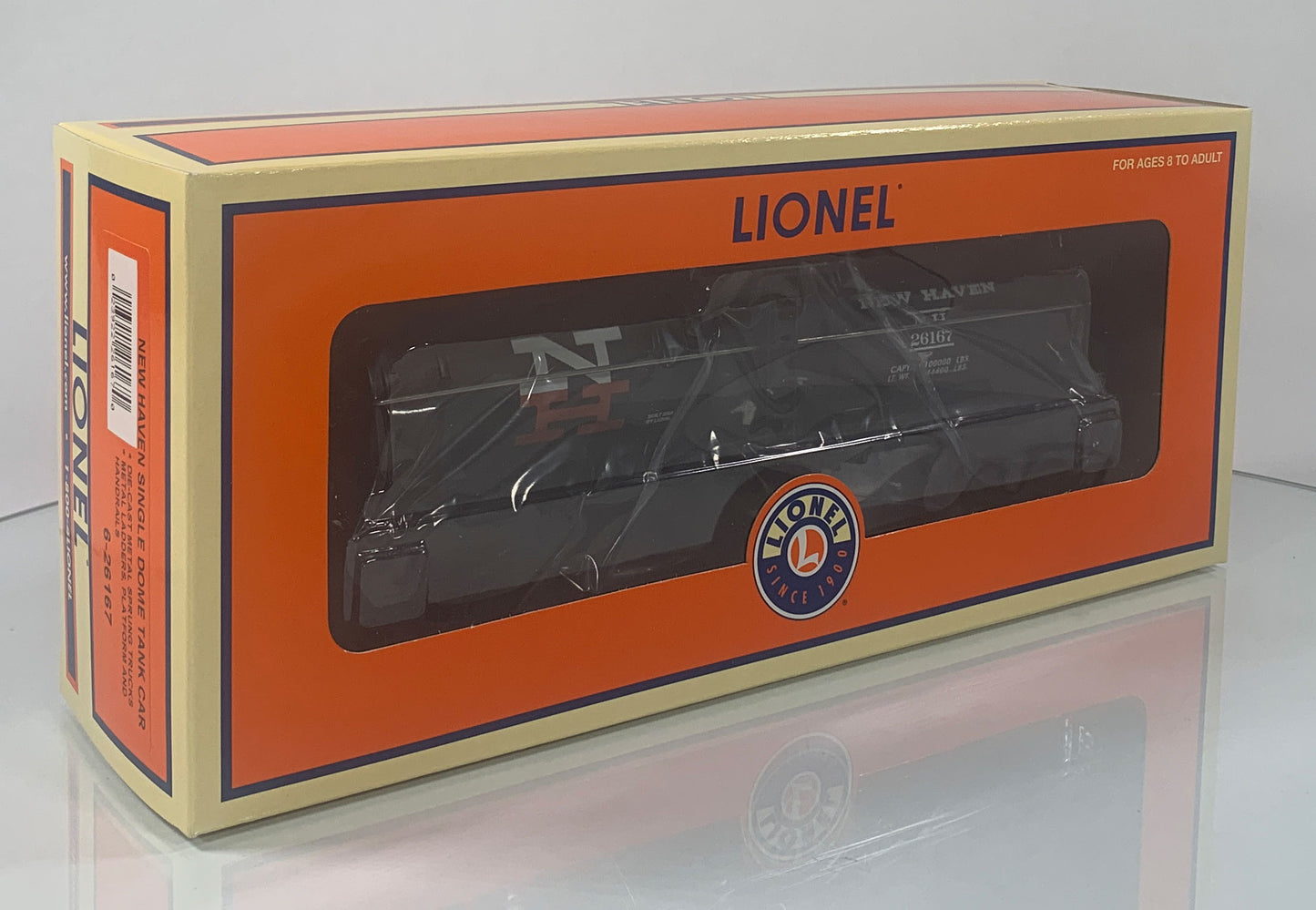 LIONEL • O GAUGE • 2005 New Haven Single Dome Tank Car 6-26167 • NEW OLD STOCK