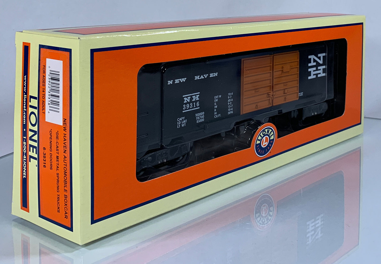 LIONEL • O GAUGE • 2009 New Haven Automobile Boxcar 6-39316 • NEW OLD STOCK