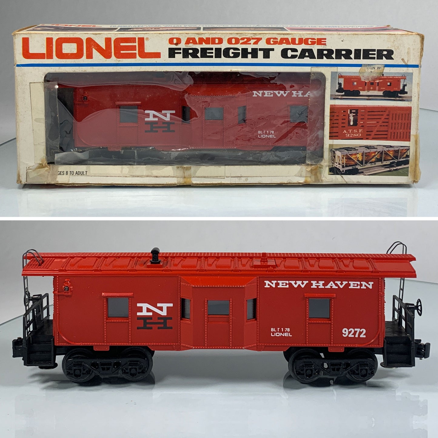 LIONEL • O GAUGE • 1978 New Haven Bay Window Caboose 6-9272 • LIKE NEW OLD STOCK