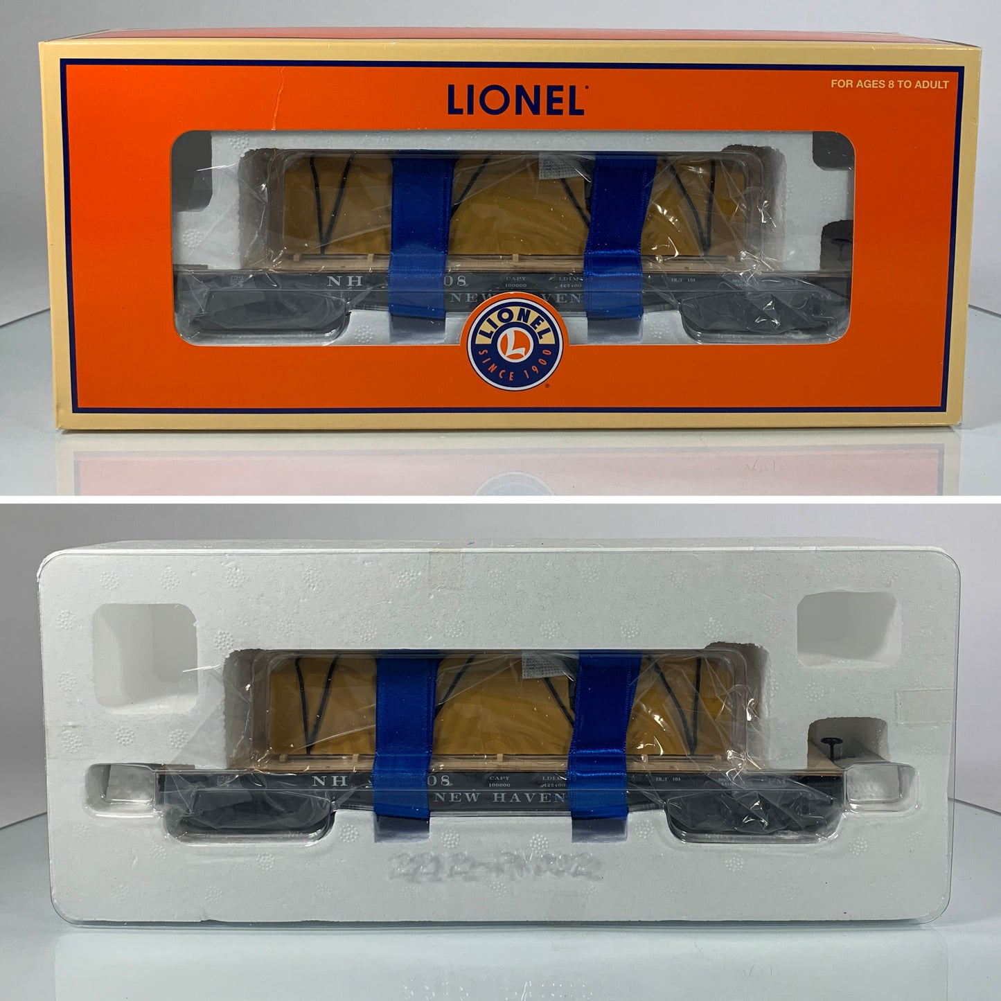 LIONEL • O GAUGE • 2007 New Haven 40’ Flatcar w Covered Load 6-27542 • NEW OLD STOCK
