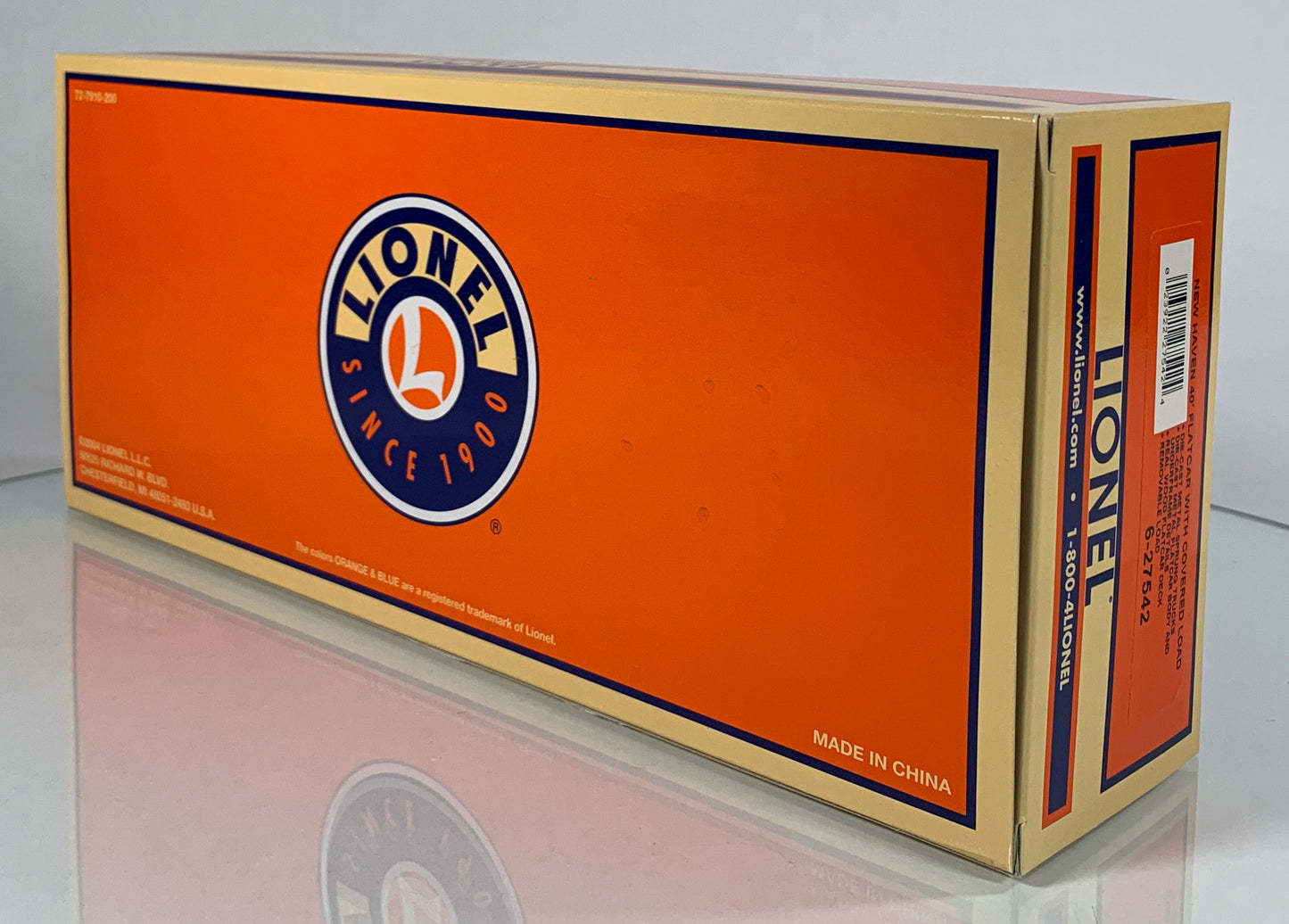 LIONEL • O GAUGE • 2007 New Haven 40’ Flatcar w Covered Load 6-27542 • NEW OLD STOCK
