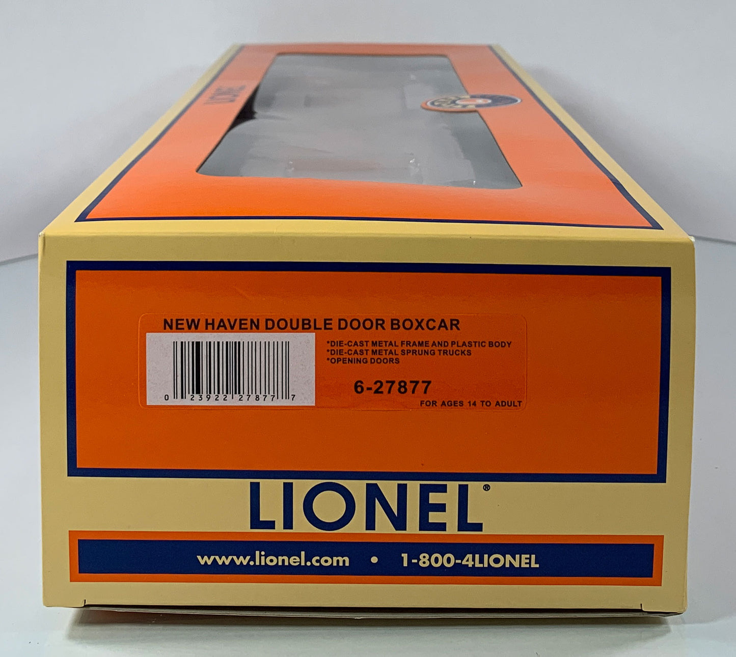 LIONEL • O GAUGE • 2011 New Haven Double Door Boxcar w/Auto Frames 6-27877 • NEW OLD STOCK