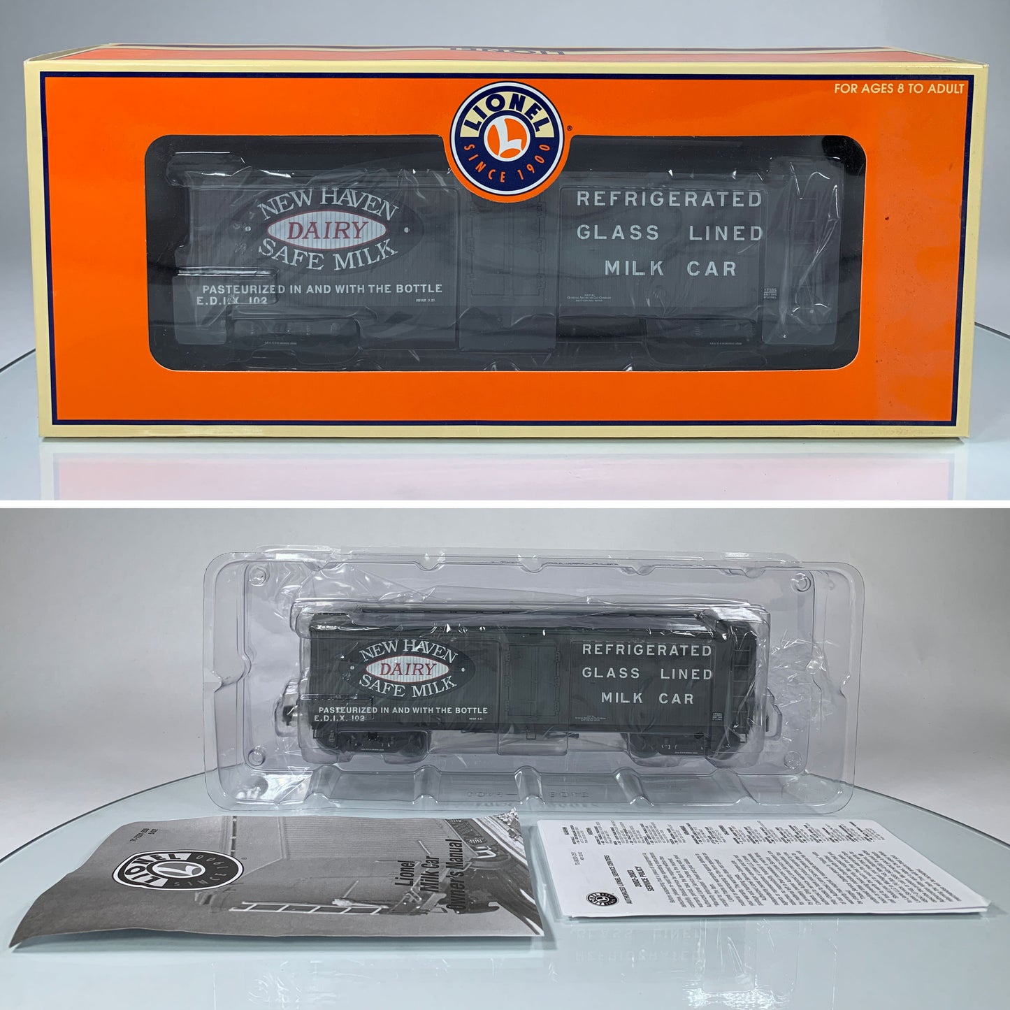 LIONEL • O GAUGE • 2002 New Haven Dairy Milk Car 6-17335 • NEW OLD STOCK