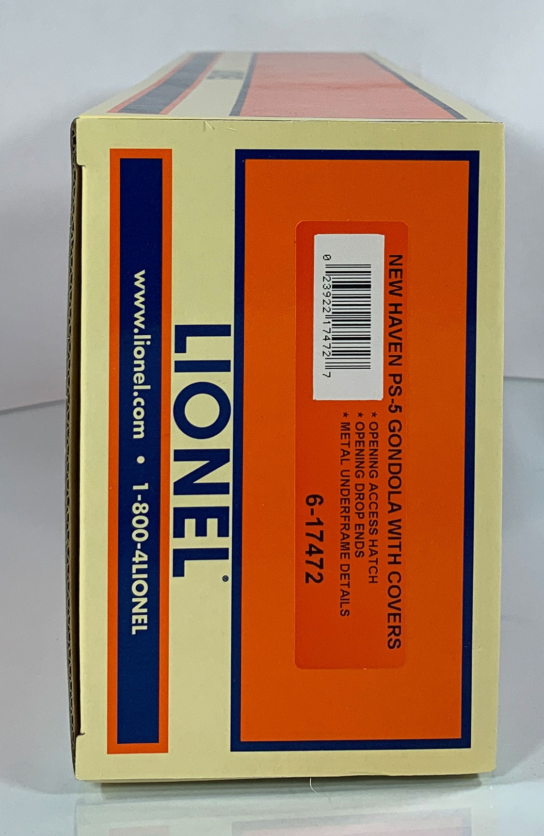 LIONEL • O GAUGE • 2005 New Haven PS-5 Gondola w Covers 6-17472 • NEW OLD STOCK