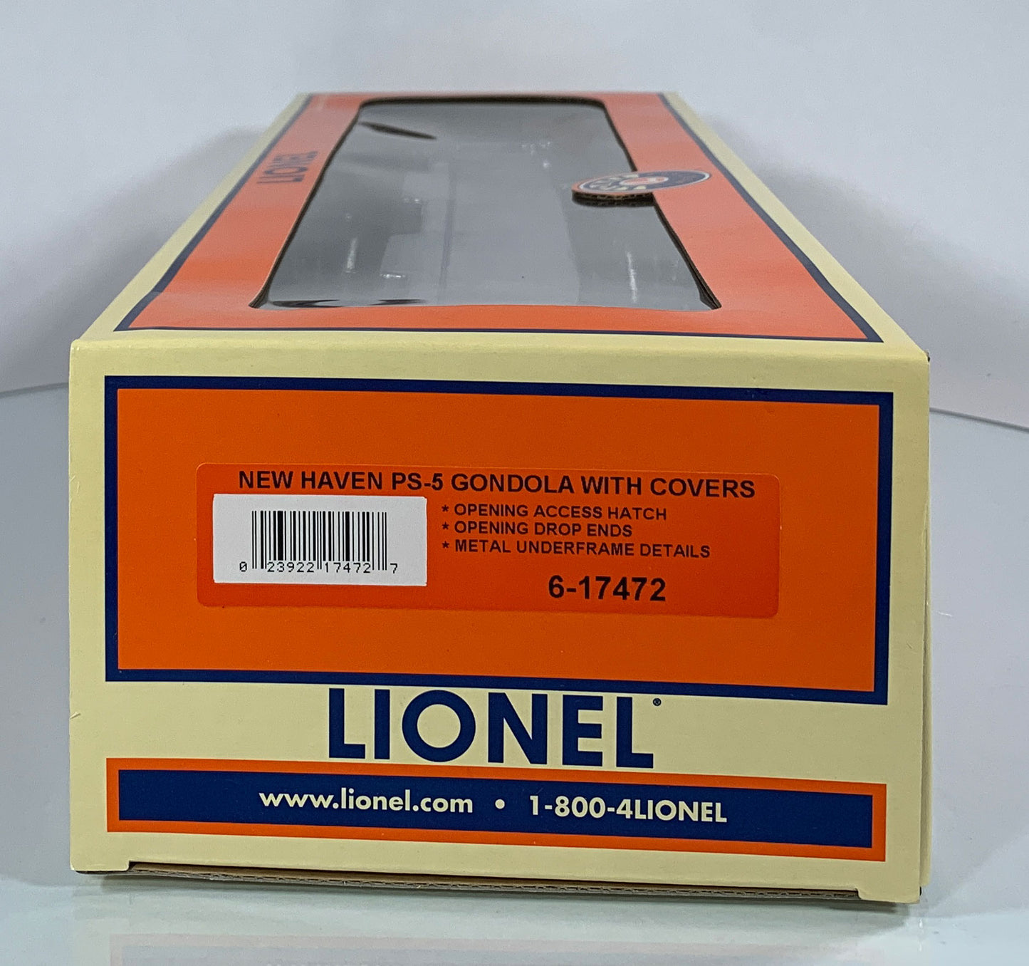 LIONEL • O GAUGE • 2005 New Haven PS-5 Gondola w Covers 6-17472 • NEW OLD STOCK