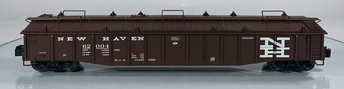 LIONEL • O GAUGE • 2005 New Haven PS-5 Gondola w Covers 6-17472 • NEW OLD STOCK