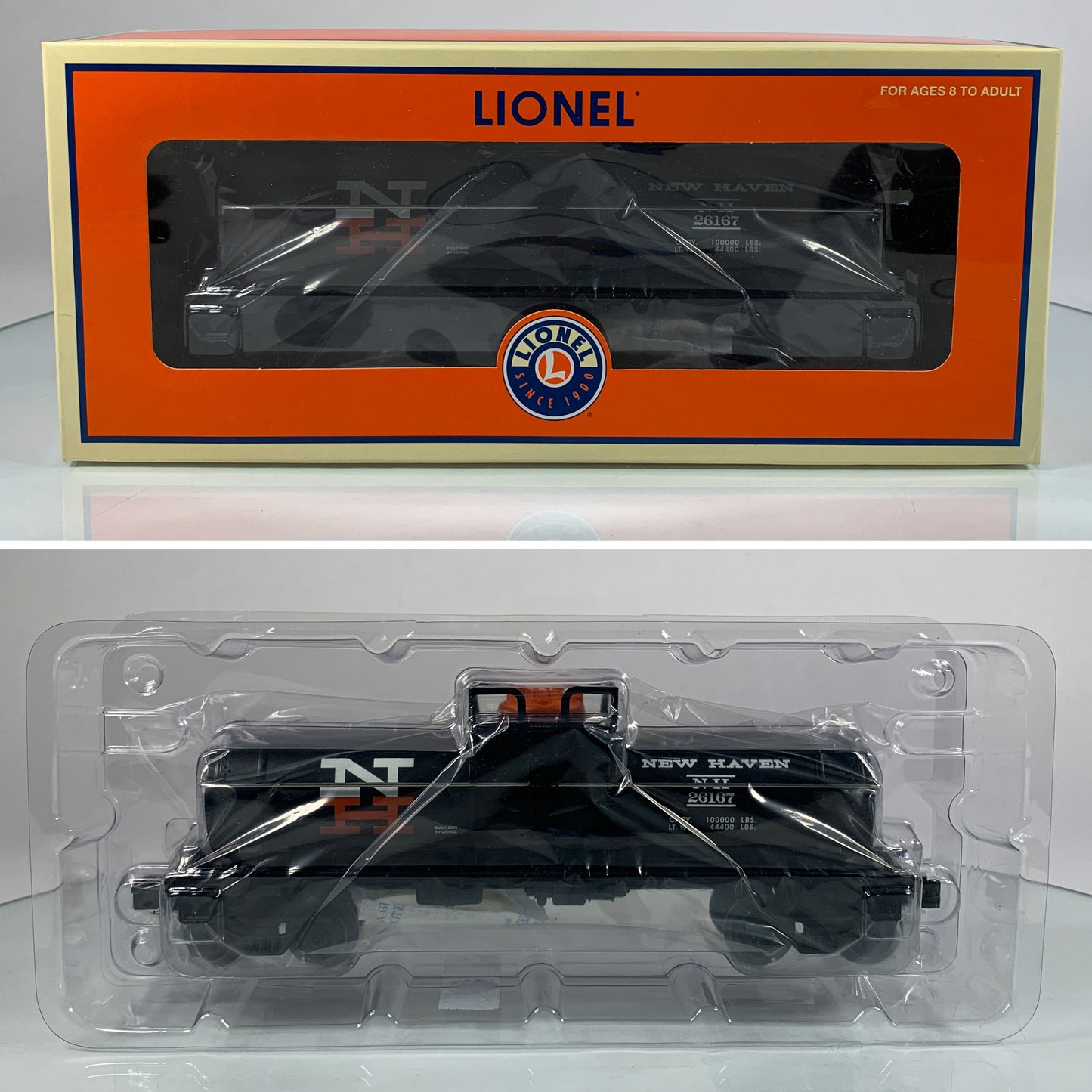LIONEL • O GAUGE • 2005 New Haven Single Dome Tank Car 6-26167 • NEW OLD STOCK