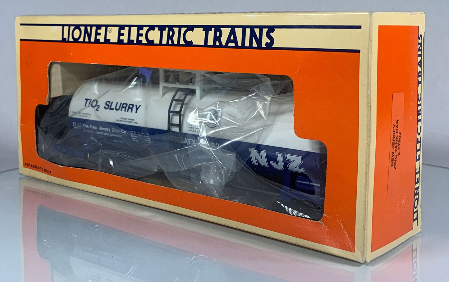 LIONEL • O GAUGE • 1991 New Jersey Zinc Tank Car 6-17902 • NEW OLD STOCK