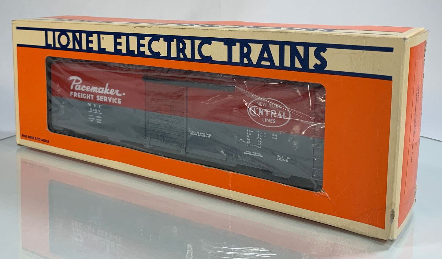 LIONEL • STD O GAUGE • 1985 New York Central Pacemaker Boxcar 6-9469 • NEW OLD STOCK