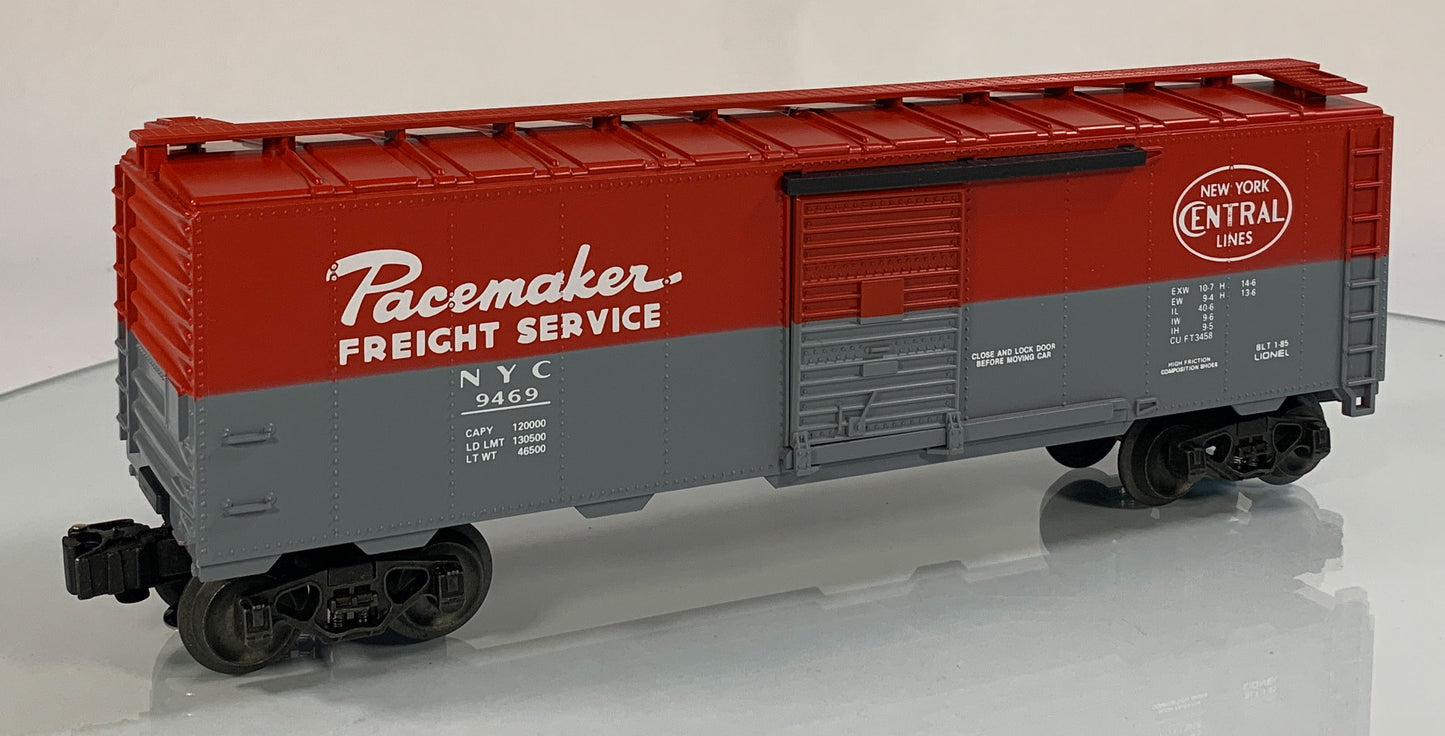 LIONEL • STD O GAUGE • 1985 New York Central Pacemaker Boxcar 6-9469 • NEW OLD STOCK