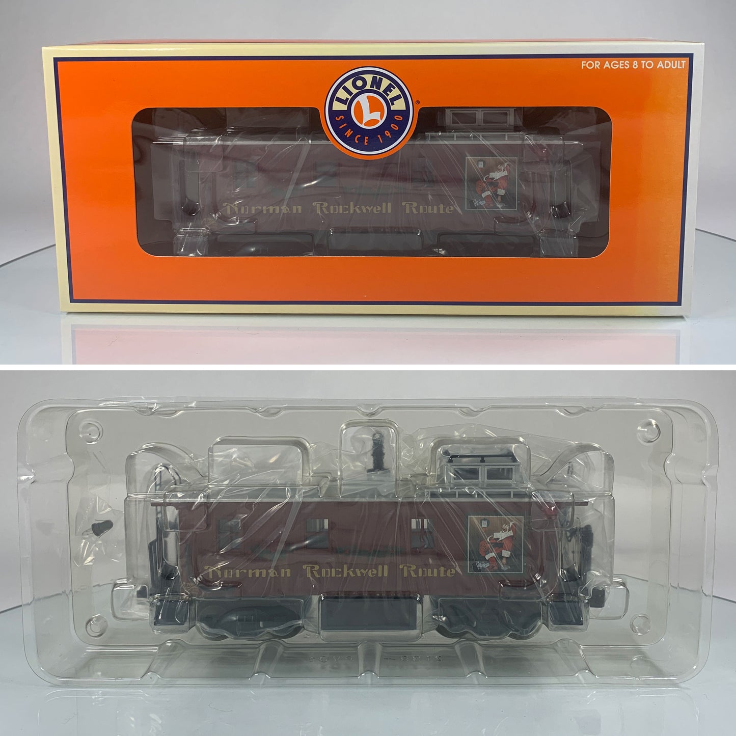 LIONEL • STD O GAUGE • 2003 Norman Rockwell Illuminated Caboose 6-17657 • NEW OLD STOCK