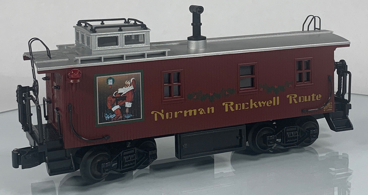 LIONEL • STD O GAUGE • 2003 Norman Rockwell Illuminated Caboose 6-17657 • NEW OLD STOCK