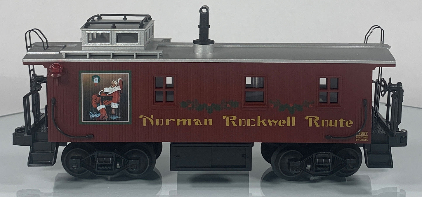 LIONEL • STD O GAUGE • 2003 Norman Rockwell Illuminated Caboose 6-17657 • NEW OLD STOCK