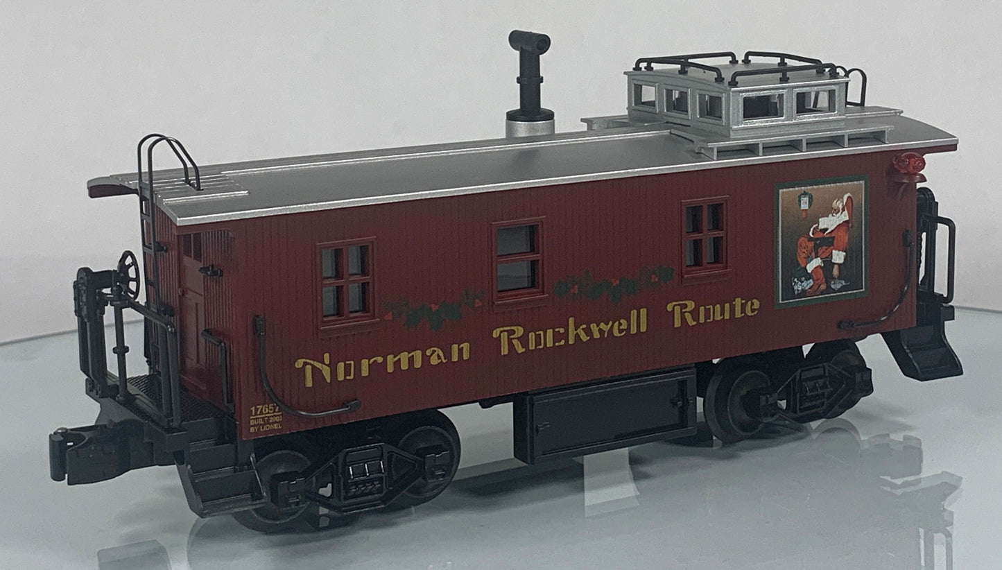 LIONEL • STD O GAUGE • 2003 Norman Rockwell Illuminated Caboose 6-17657 • NEW OLD STOCK