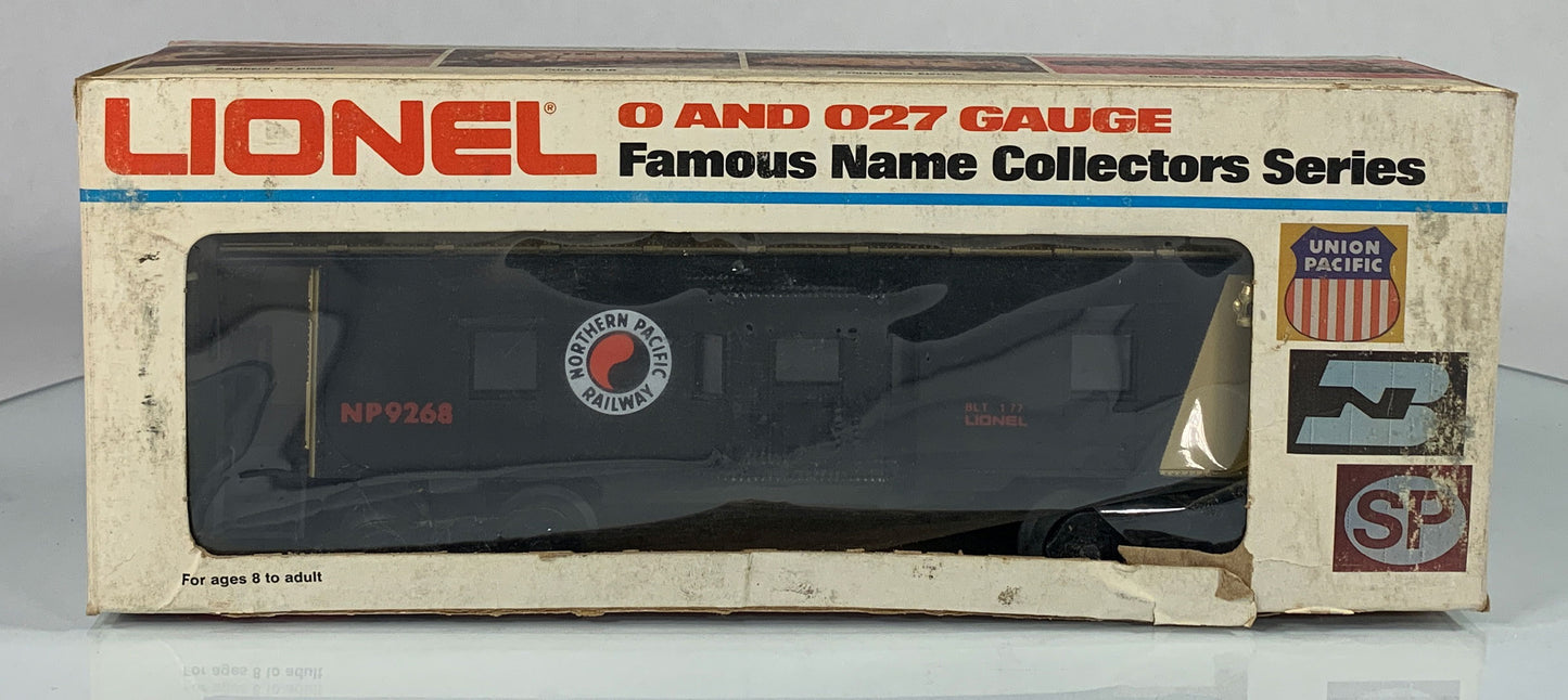 LIONEL • O GAUGE • 1977 Northern Pacific Bay Window Caboose 6-9268 • NEW OLD STOCK