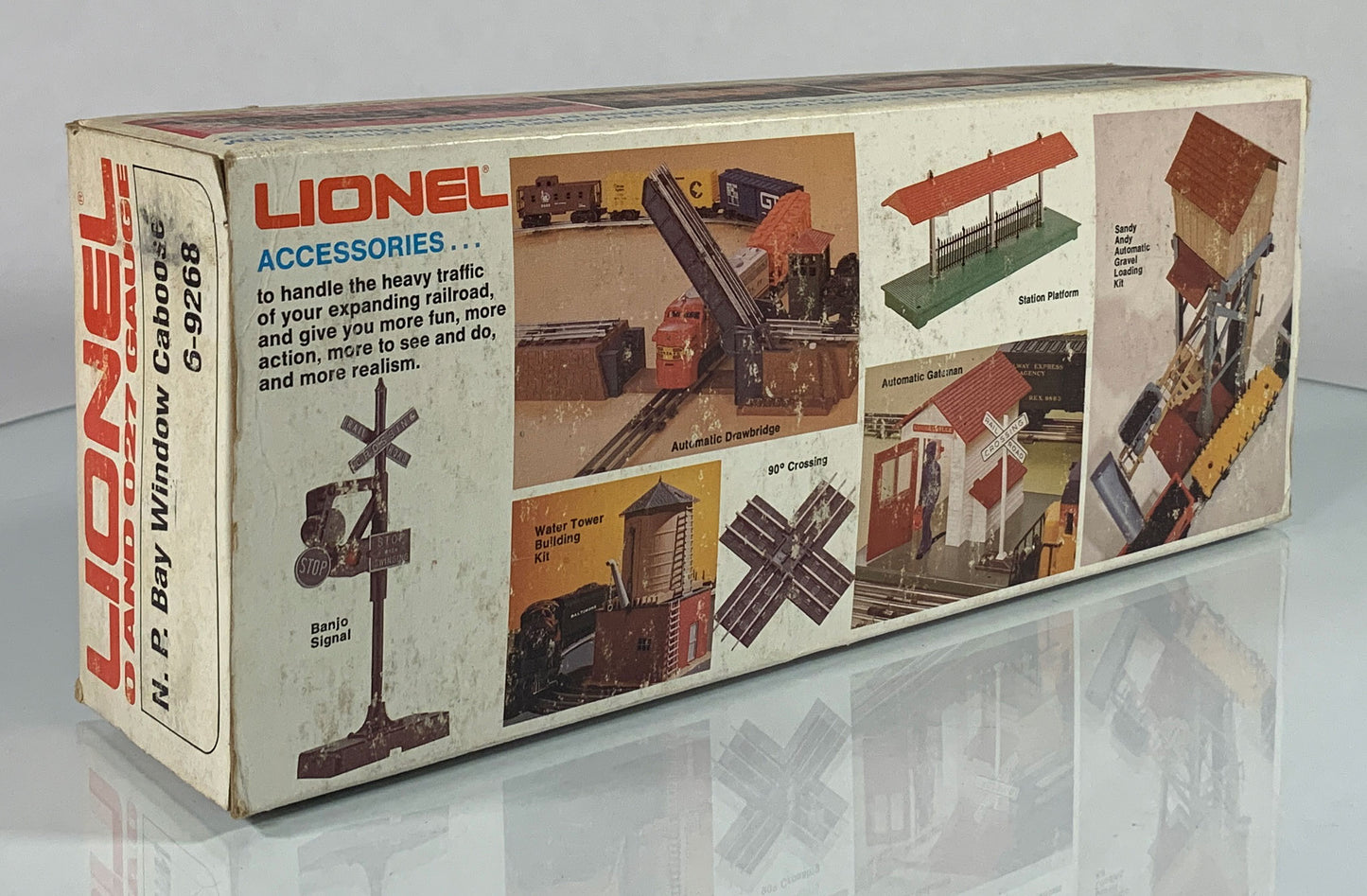LIONEL • O GAUGE • 1977 Northern Pacific Bay Window Caboose 6-9268 • NEW OLD STOCK