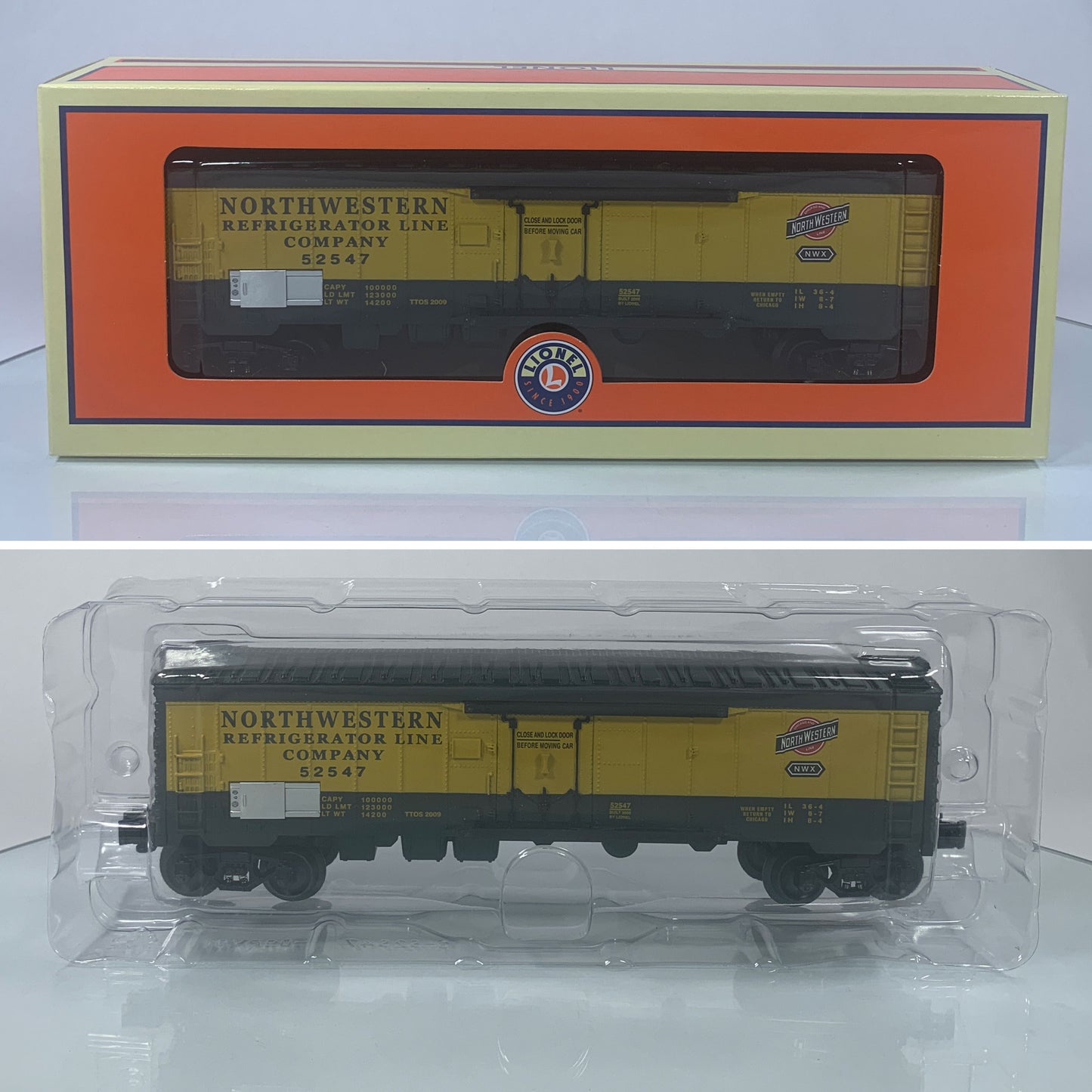 LIONEL • O GAUGE • TTOS 2009 Chicago & Northwestern Reefer 6-52547 • NEW OLD STOCK