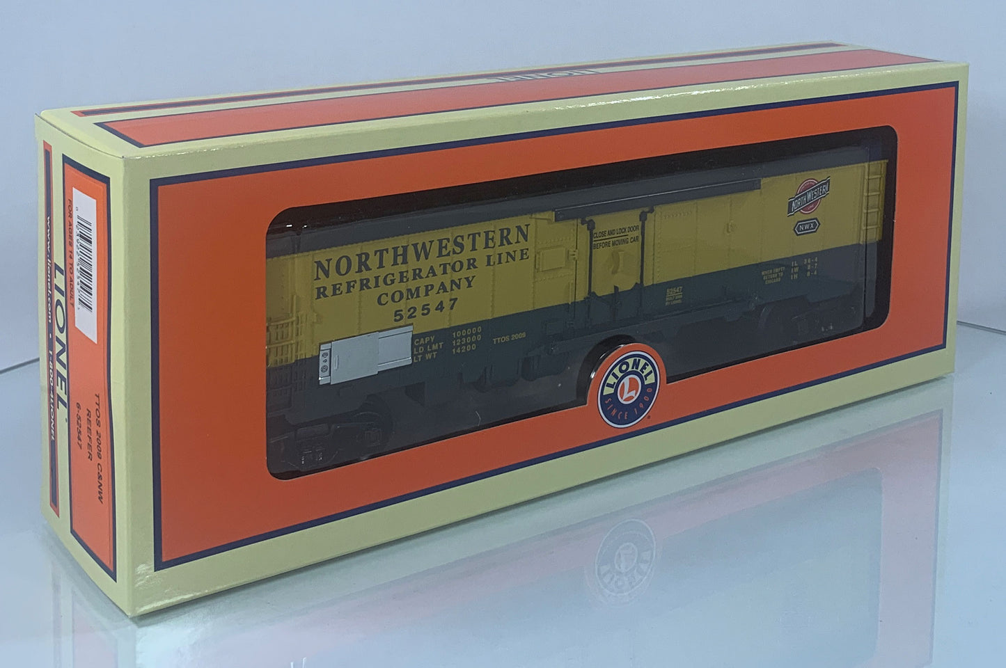 LIONEL • O GAUGE • TTOS 2009 Chicago & Northwestern Reefer 6-52547 • NEW OLD STOCK
