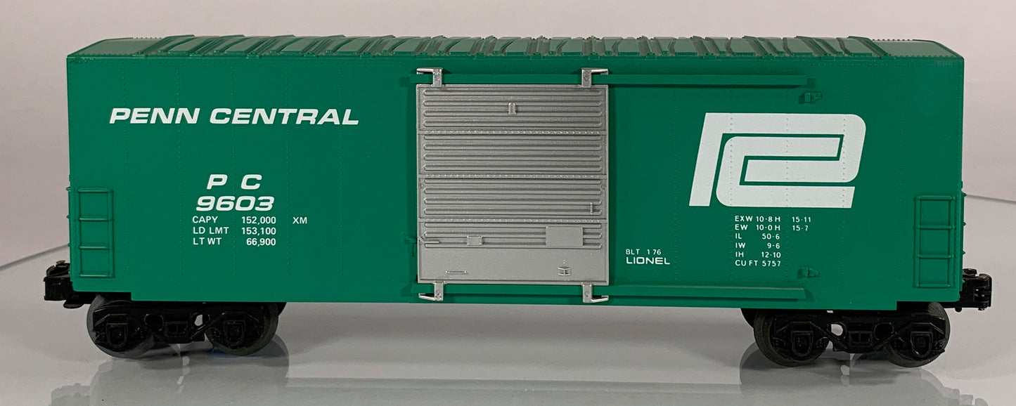 LIONEL • O GAUGE • 1976 Penn Central Hi-Cube Boxcar 6-9603 • EX COND • LNOS