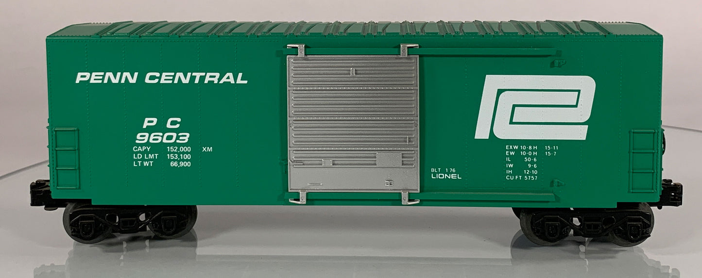 LIONEL • O GAUGE • 1976 Penn Central Hi-Cube Boxcar 6-9603 • EX COND • LNOS